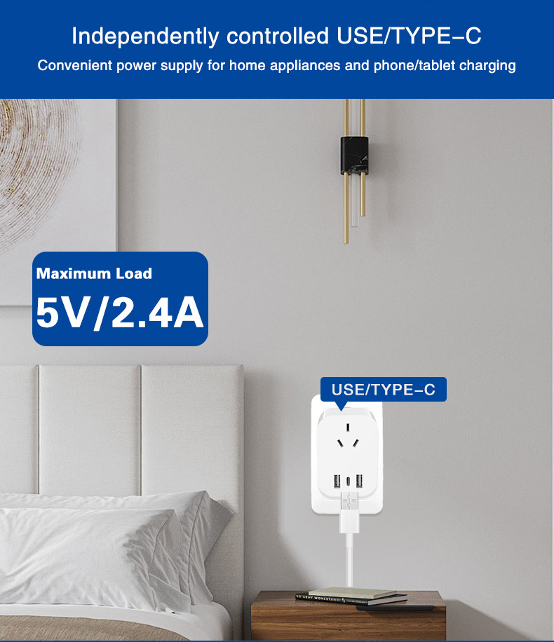 WiFi Smart AU Plug with Type C (RSH-WS044)